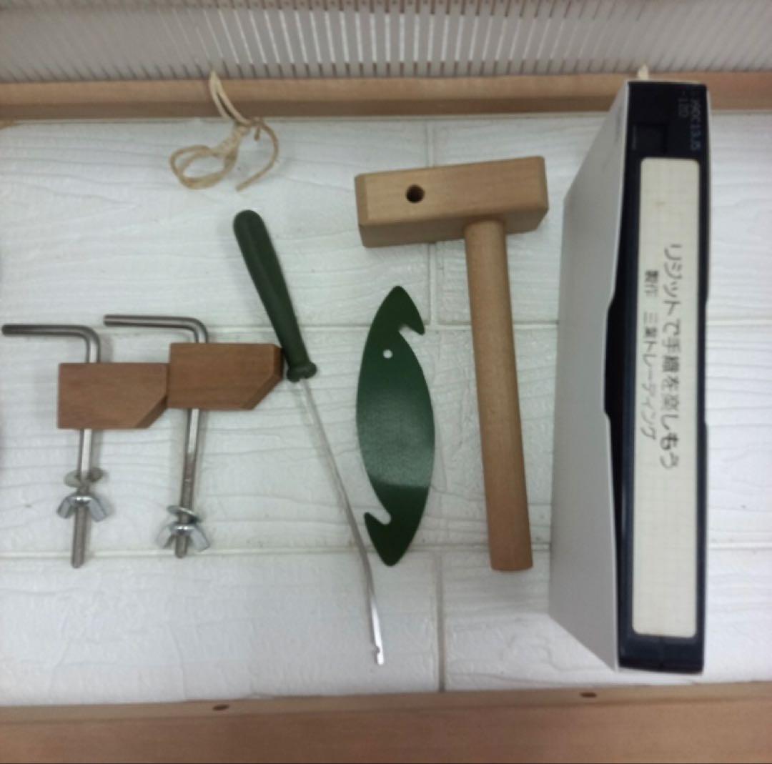 アシュフォード卓上手織り機60cm　リジットへドル織り機