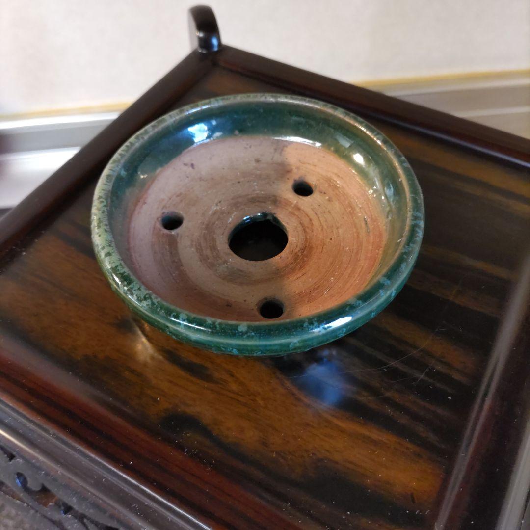 義村秀峰の豆鉢、未使用鉢、常滑焼、盆栽鉢、皿鉢、植木鉢、ミニ盆栽鉢、小品盆栽鉢