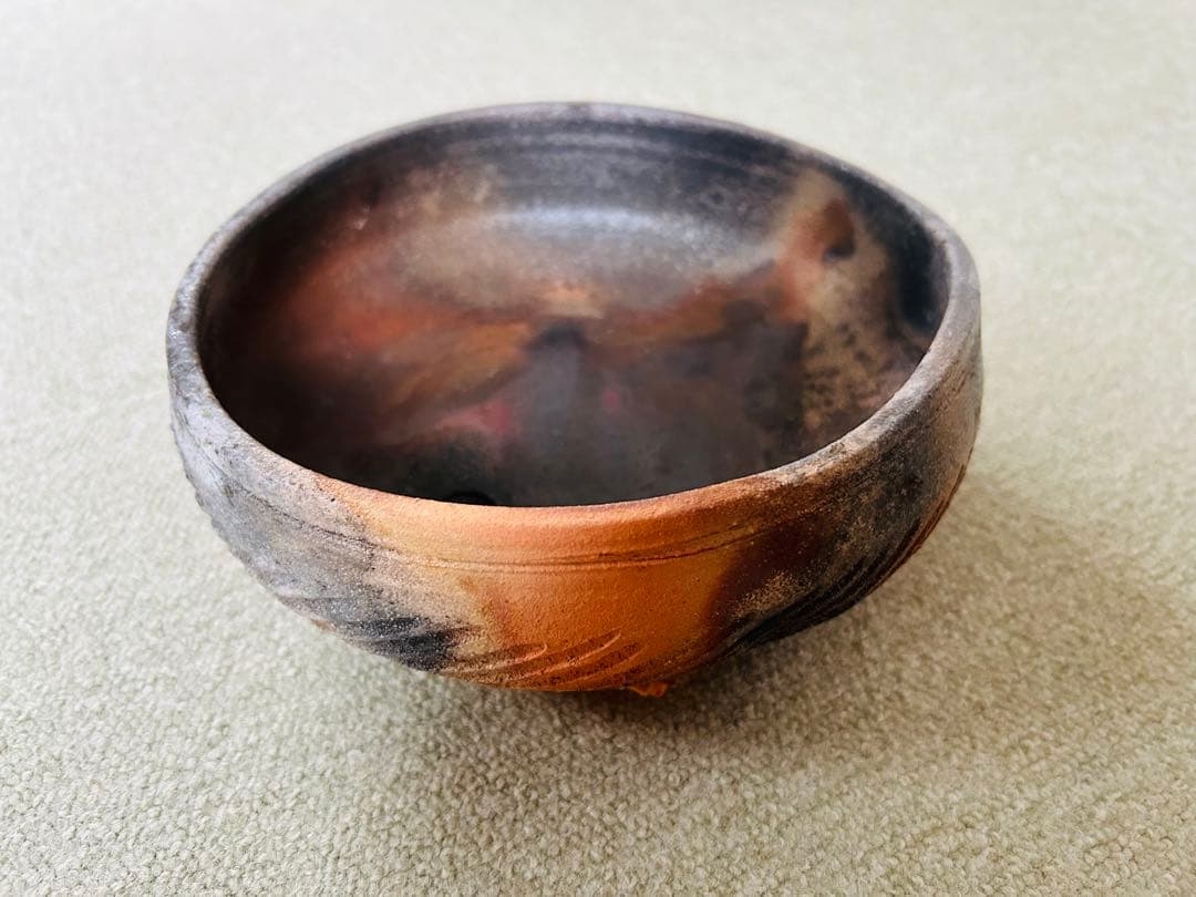 未使用品　佐々木昭楽　灰器　焼〆　茶道　表千家