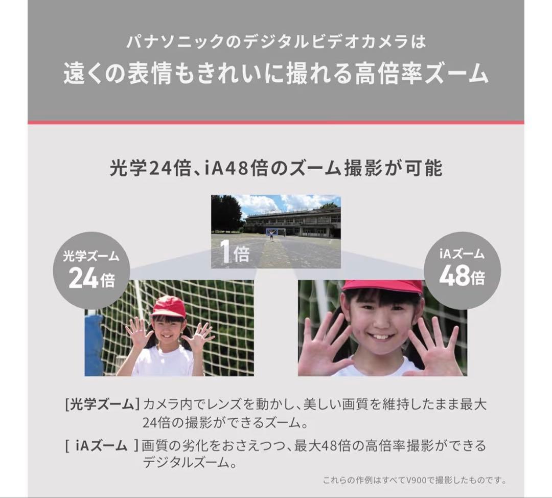 Panasonic HC-V900パナソニック フルHDビデオカメラ2024年