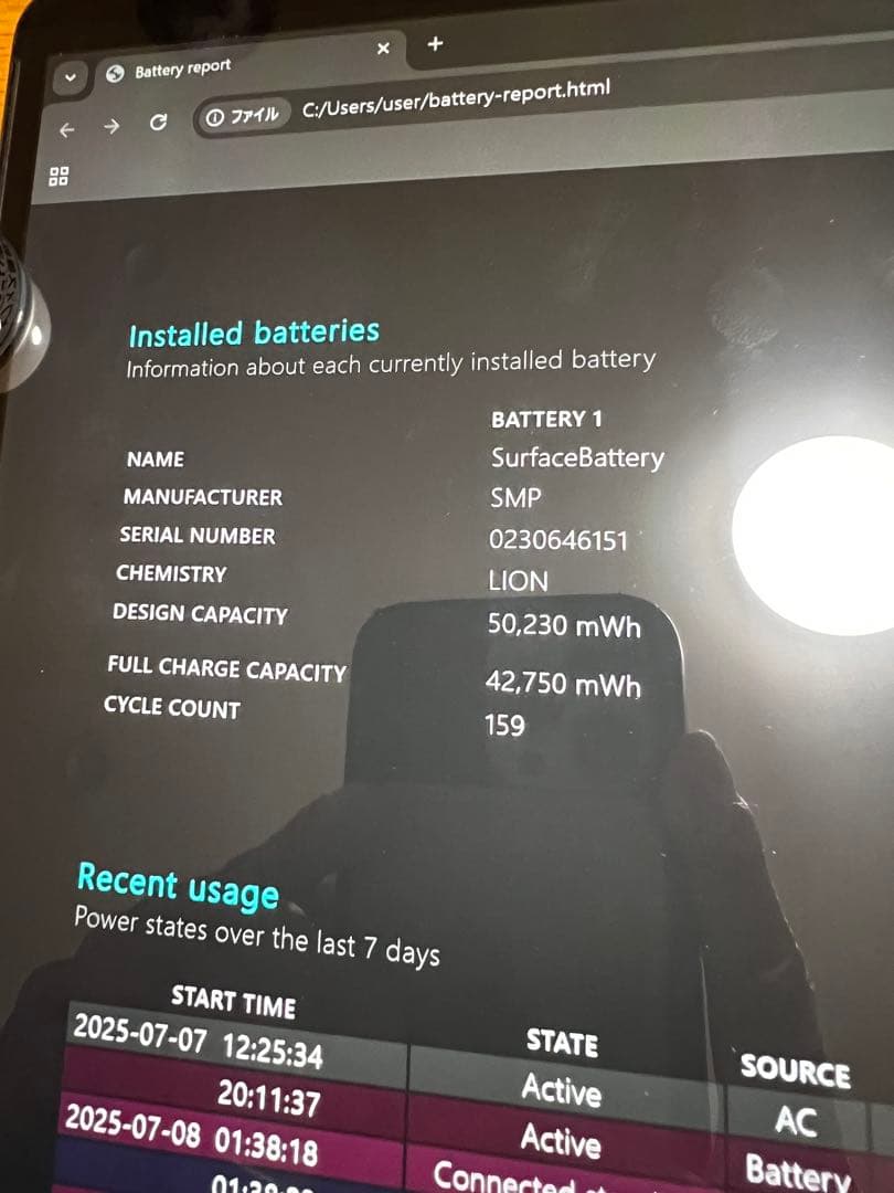Surface Pro8 純正キーボード＆ペン付き