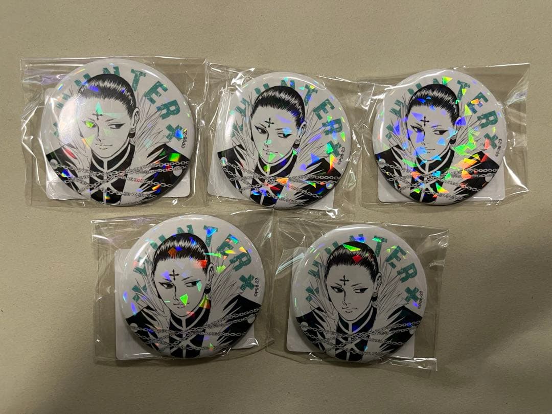 HUNTER×HUNTER オールスター缶バッジ　クロロ　VSクラピカ×5