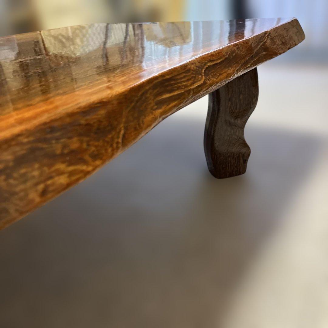 柿の木　一枚板　座卓