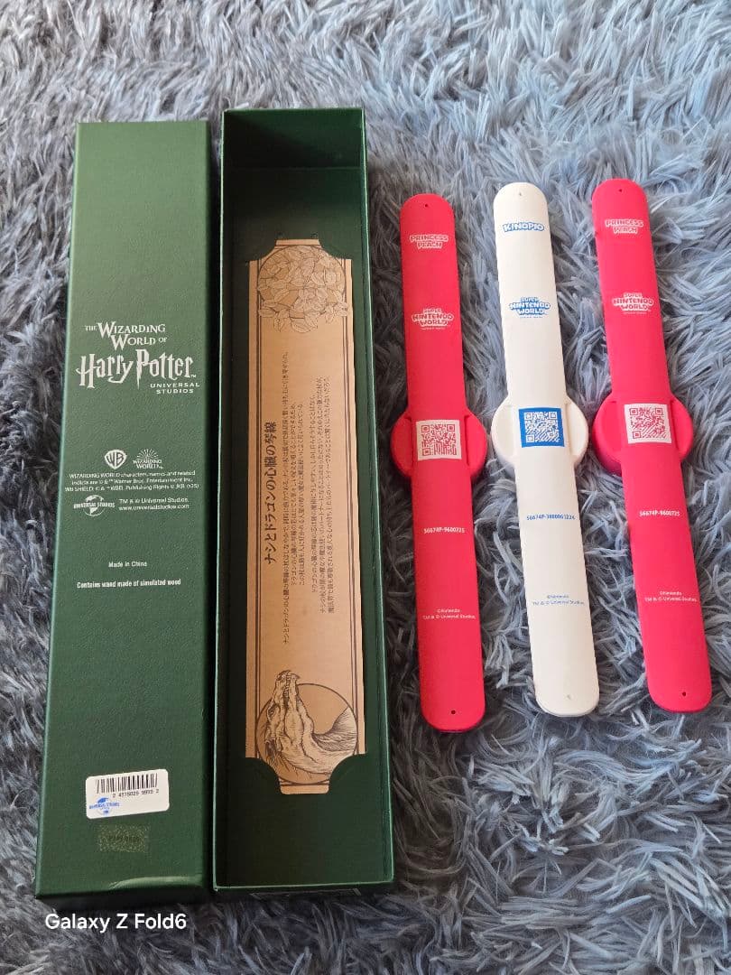 USJスーパーマリオパワーアップバンド3本 ＆ ハリーポッター 魔法の杖