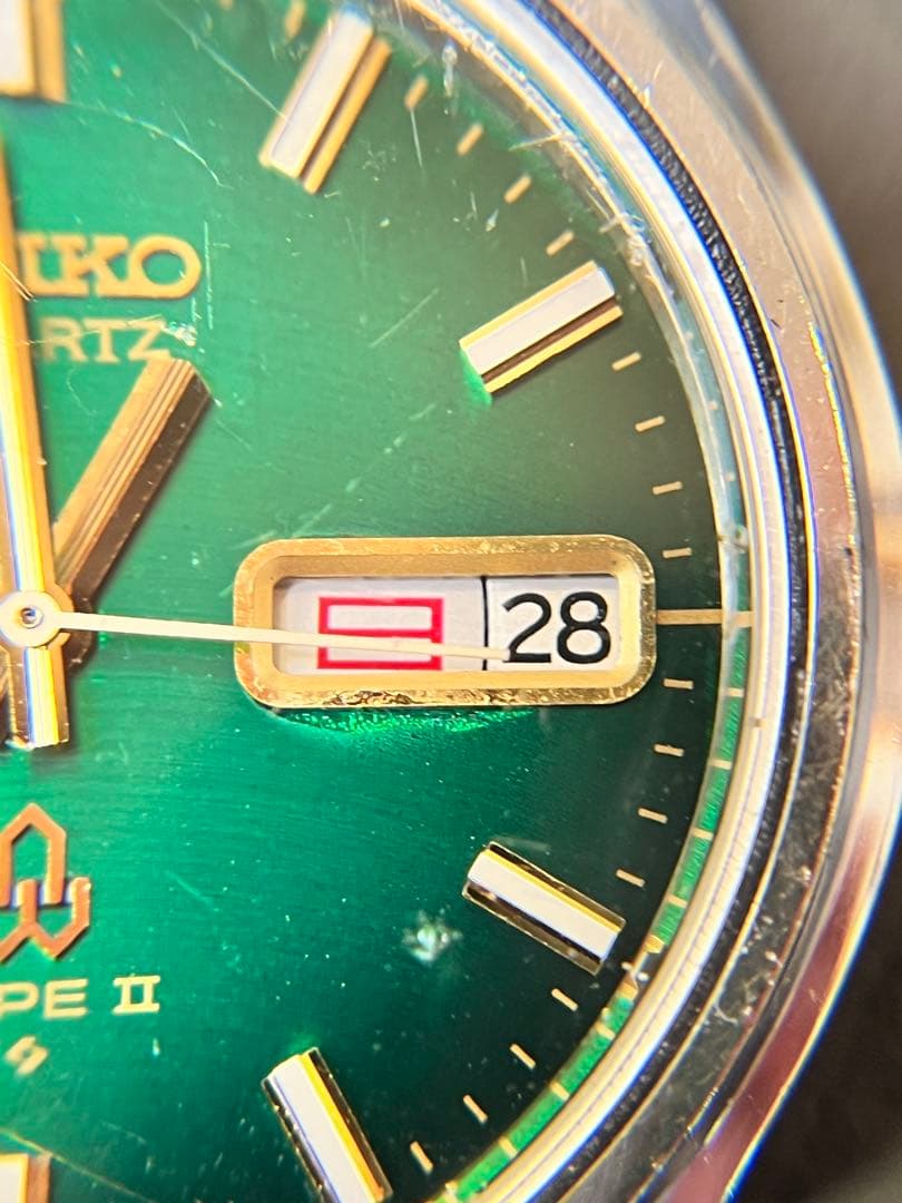 セイコータイプ2 グリーン文字盤　可動品　SEIKOTYPE2