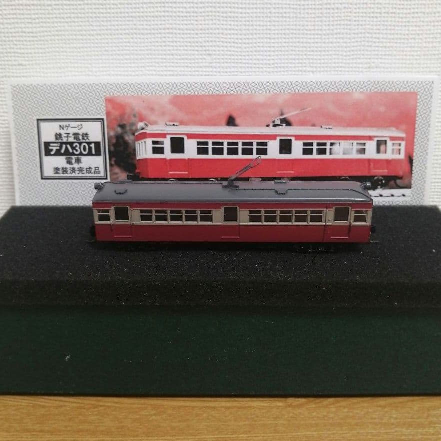 ワールド工芸 Nゲージ塗装済完成品　銚子電鉄　デハ301 電車　【現状品】