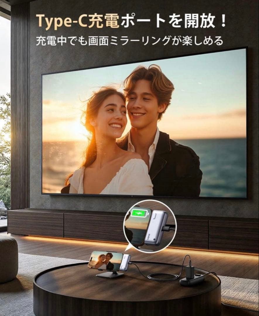 ワイヤレスhdmi 無線 最大50m無線伝送 1080P/2.4G/5G超低遅延