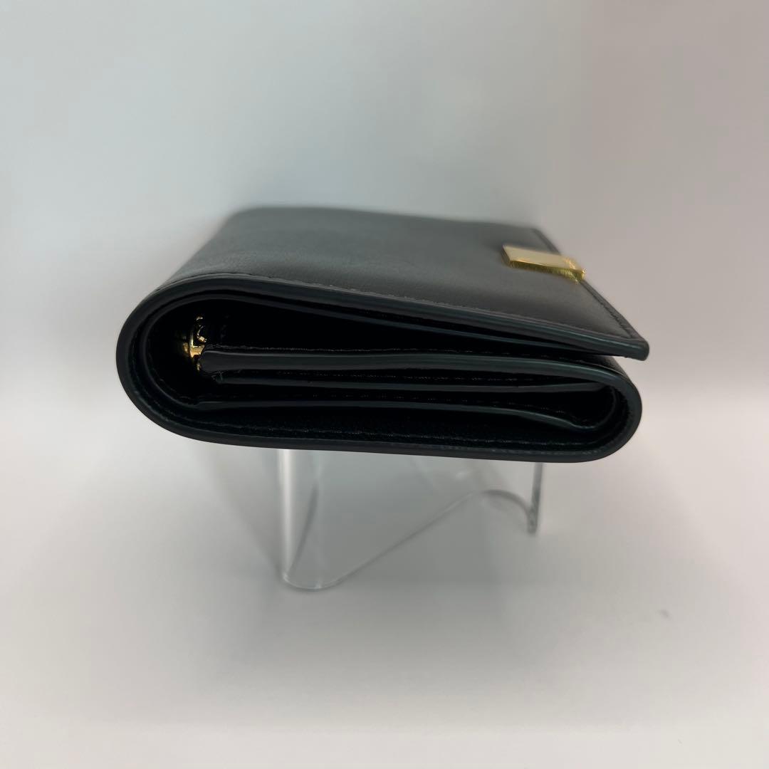 MARNI 三つ折り財布　PRISMA ブラック　ゴールド　財布　ウォレット　黒
