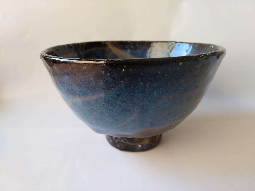 れもん萩焼 光彩庵 茶陶 山根清玩 作 青萩茶碗 共箱 栞 茶器抹茶碗新品