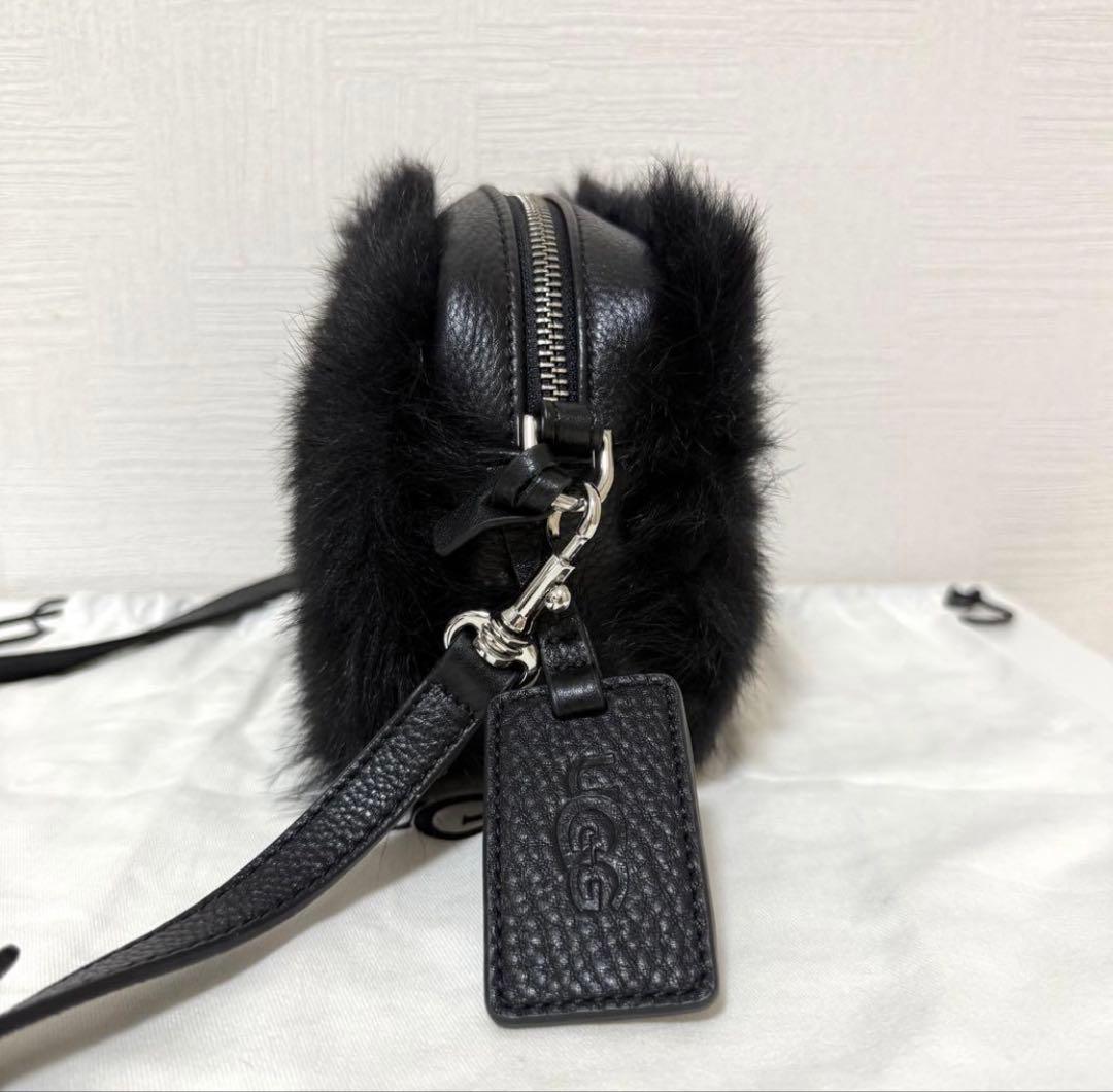 正規品 新品未使用 UGG アグ クロスボディ ファー×レザー ショルダー