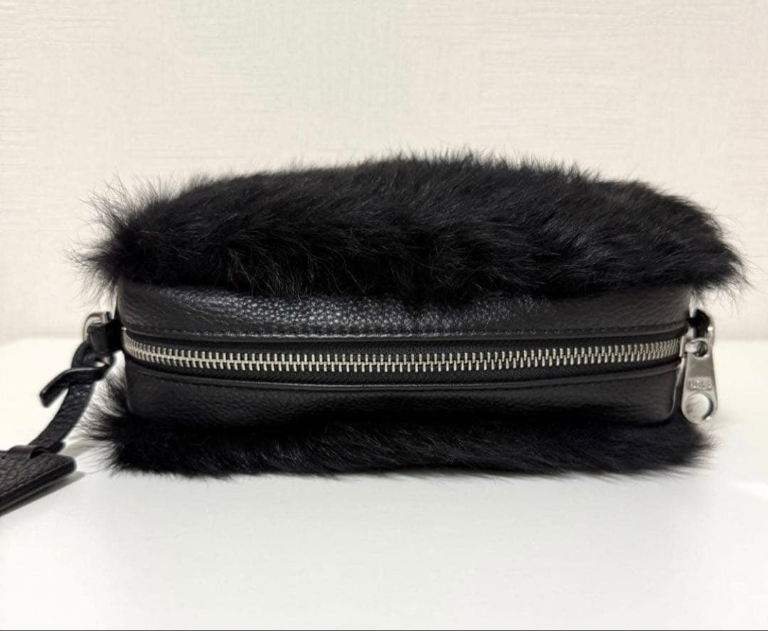 正規品 新品未使用 UGG アグ クロスボディ ファー×レザー ショルダー