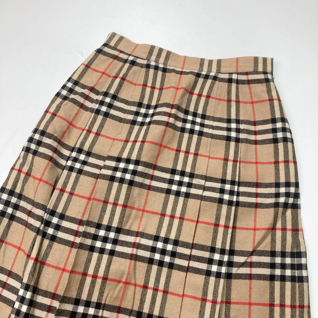 BURBERRY バーバリー プリーツスカート チェック 9 C-TK