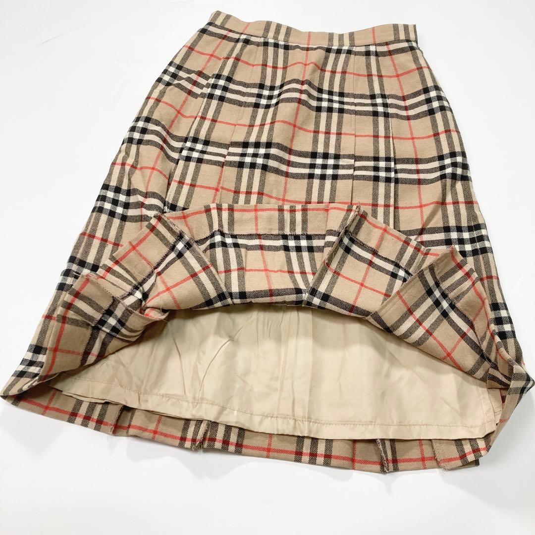 BURBERRY バーバリー プリーツスカート チェック 9 C-TK