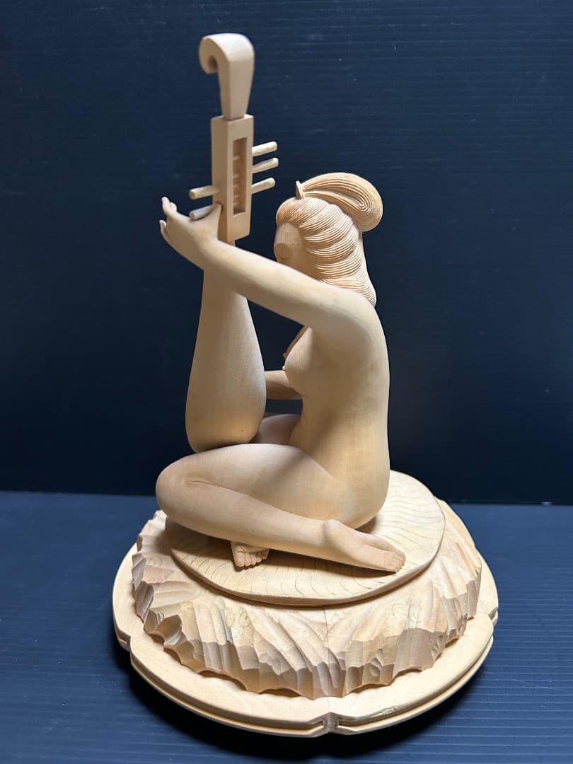 秘宝 裸弁天 (木彫)