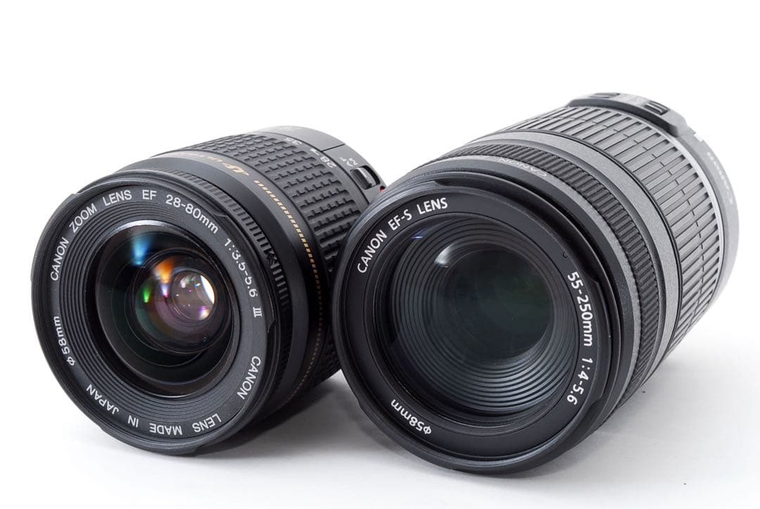 デジタル一眼レフカメラ/canon kiss x 9i標準&望遠レンズセット