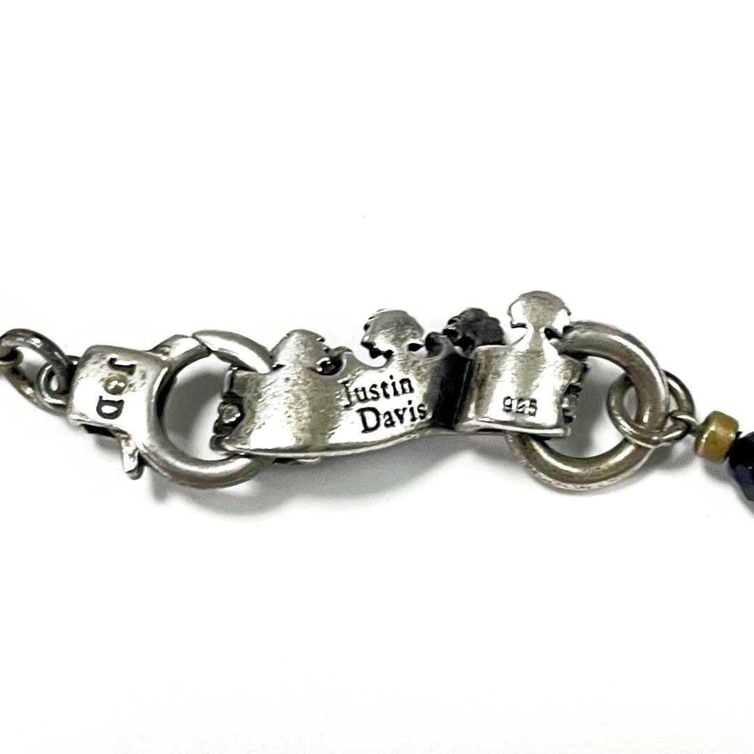 JUSTIN DAVIS クラウン オニキス ブレスレット ブラック sv925