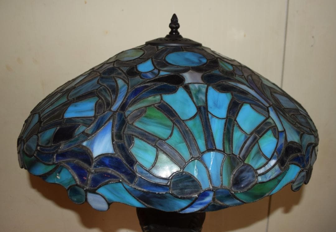 ヴィンテージ　ドイツ製　ステンドグラス・ランプ