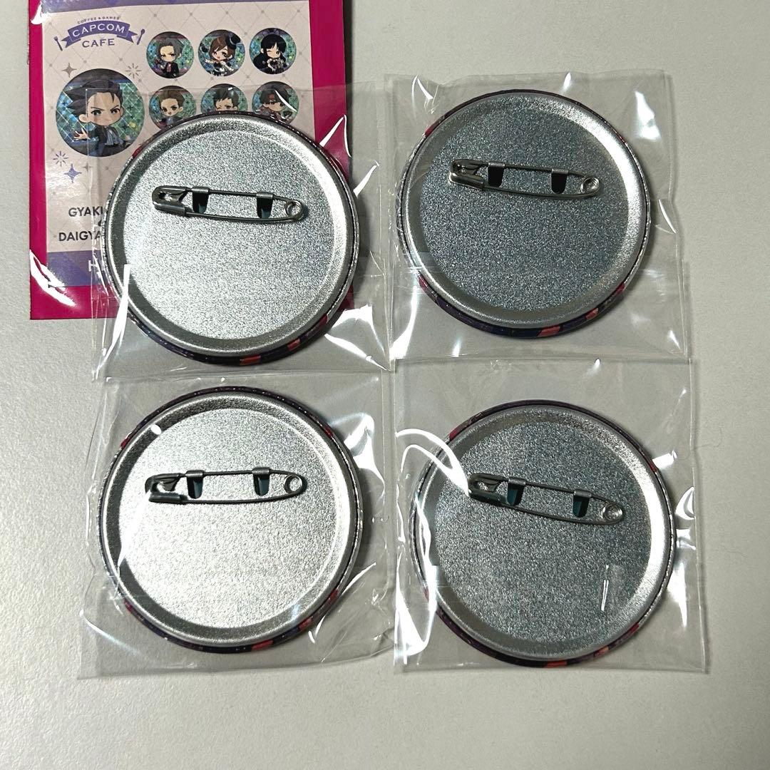 逆転裁判　きらきら缶バッジ　亜双義　カプコンカフェ　マジシャン衣装