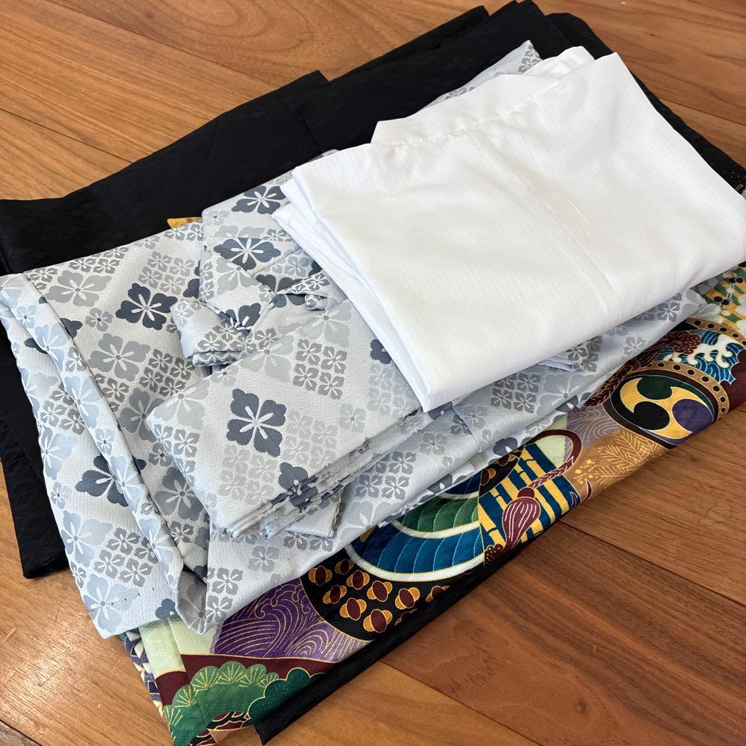 【美品】五歳七歳男児 七五三着物＆袴セット