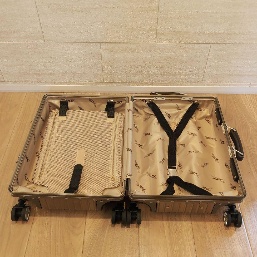 【機内持込】クロースKroeusアルミキャリーケース　スーツケース　TSAロック