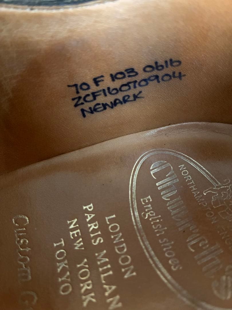 【美品】 Church's シャノン型　103ラスト ウイングチップ　70 F