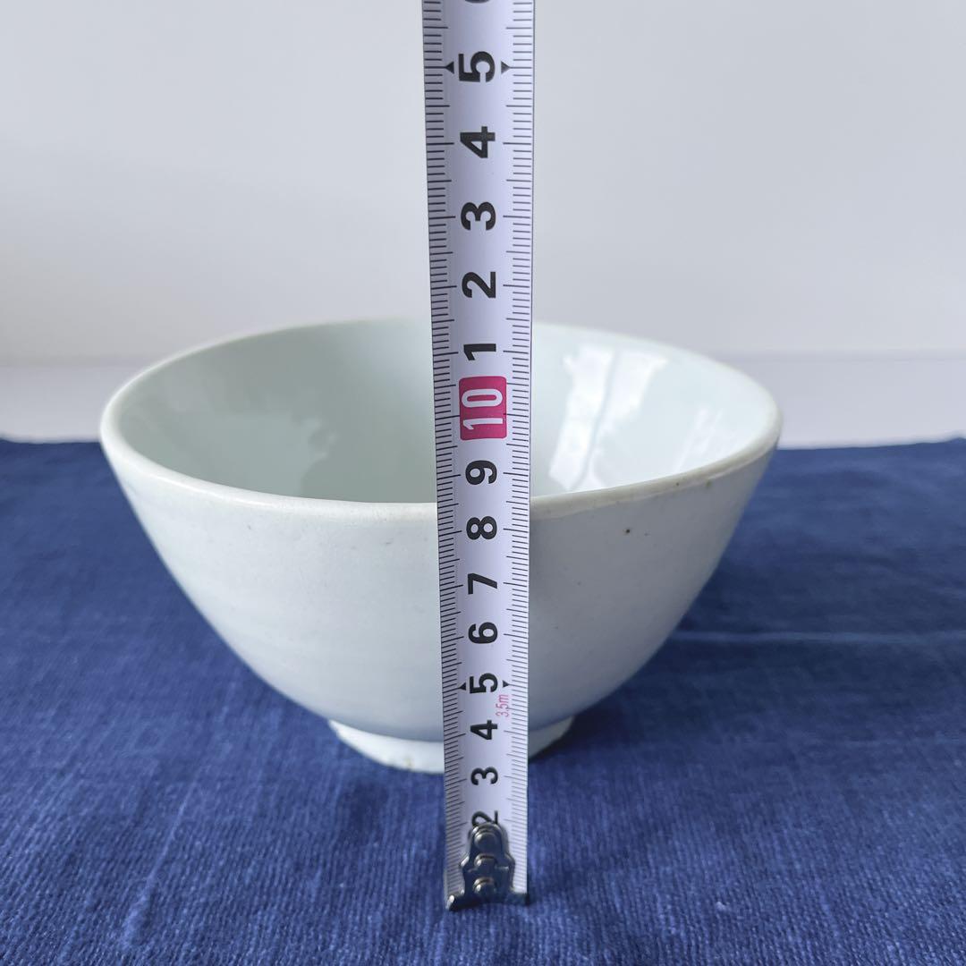 李朝　白磁　茶碗　骨董