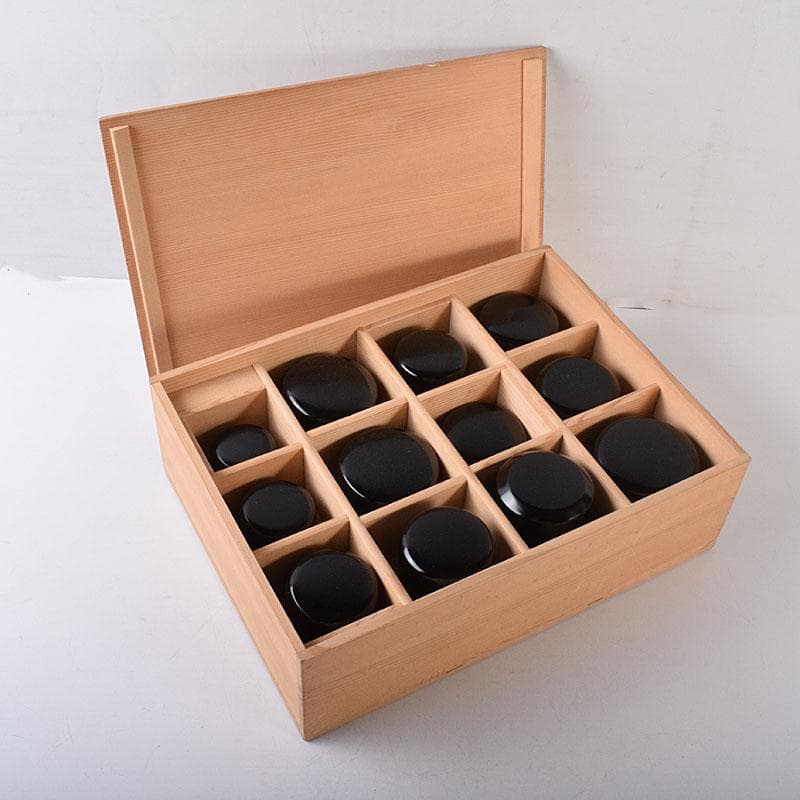 茶道具　黒漆　十二器棗　仙叟　時代箱　F　R8089C