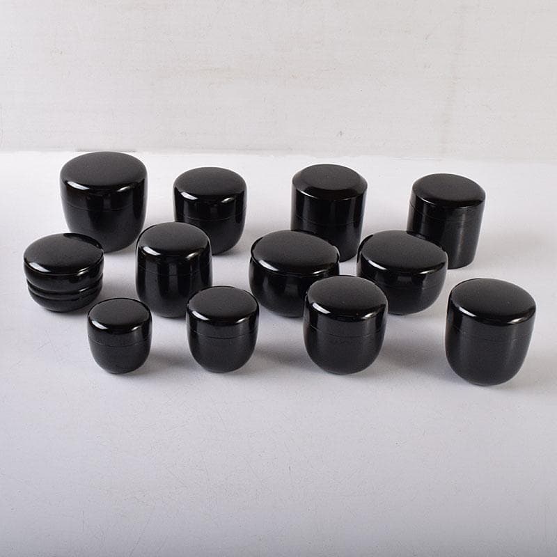 茶道具　黒漆　十二器棗　仙叟　時代箱　F　R8089C