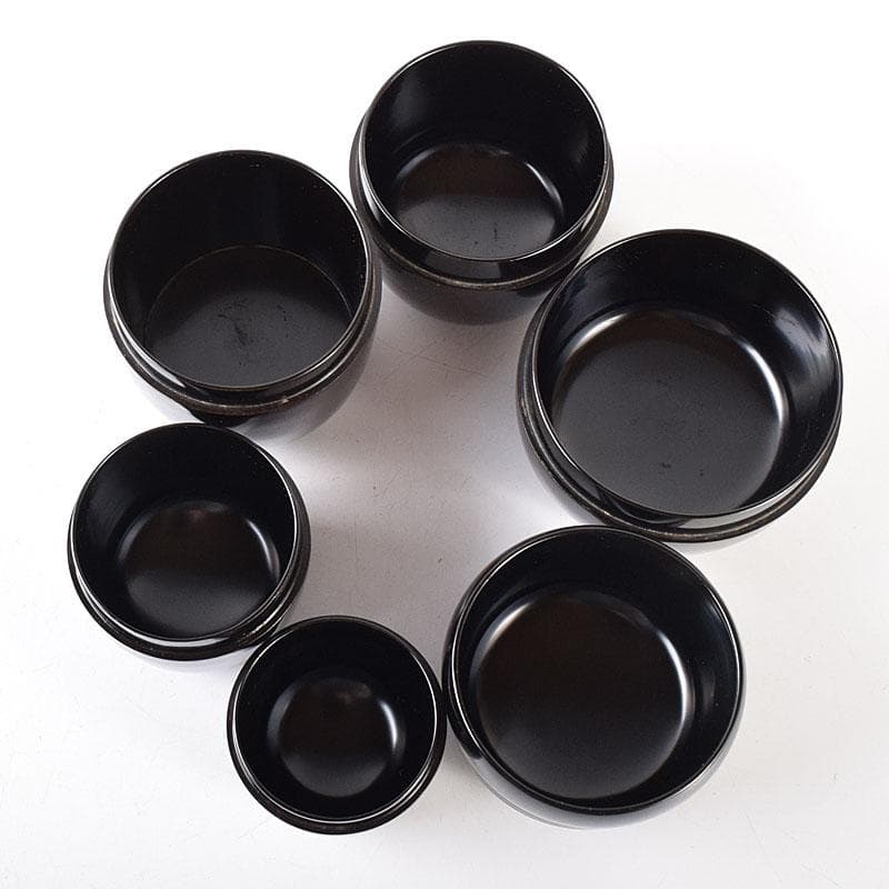 茶道具　黒漆　十二器棗　仙叟　時代箱　F　R8089C