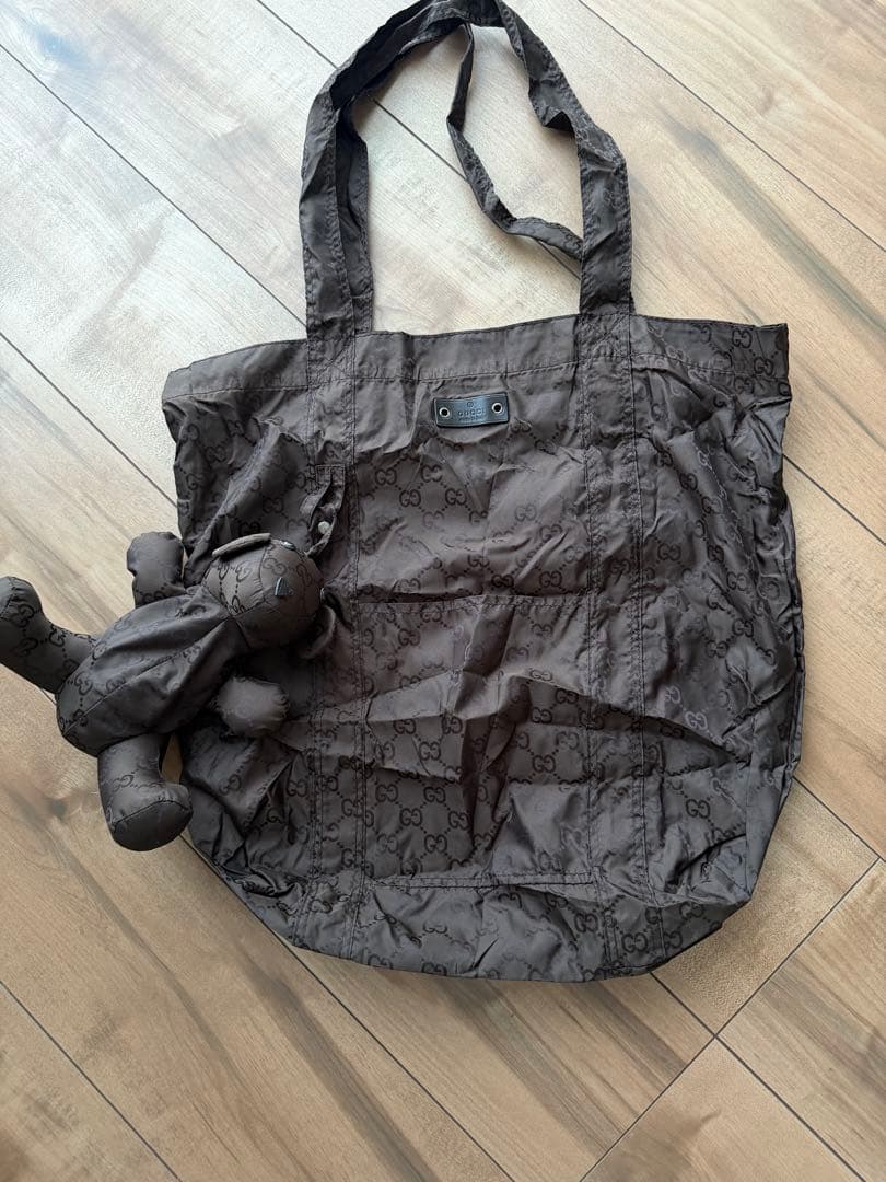 Gucci ブラウン クマ型 ぬいぐるみ　キーホルダー