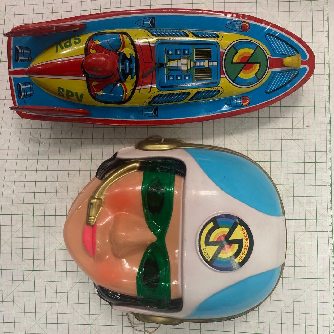 1967年のキャプテンスカーレットマークの入！ブリキとコンチェルトエンジェルお面