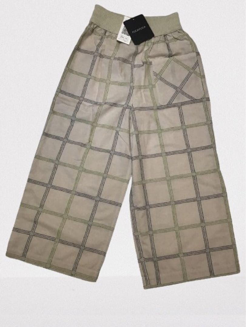 【新品未使用タグ付】FUGA FUGA チェック柄 リバーシブルパンツ