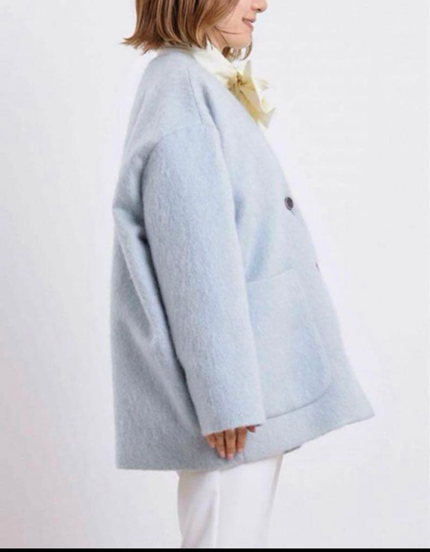 ✴︎美品✴︎yoriウールモヘアシャギージャケット