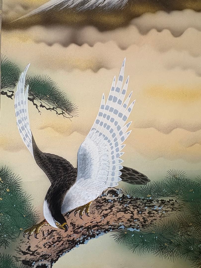 「富士 鷹 茄子」　玉泉　掛け軸 掛軸 縁起物　021