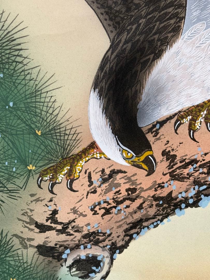 「富士 鷹 茄子」　玉泉　掛け軸 掛軸 縁起物　021