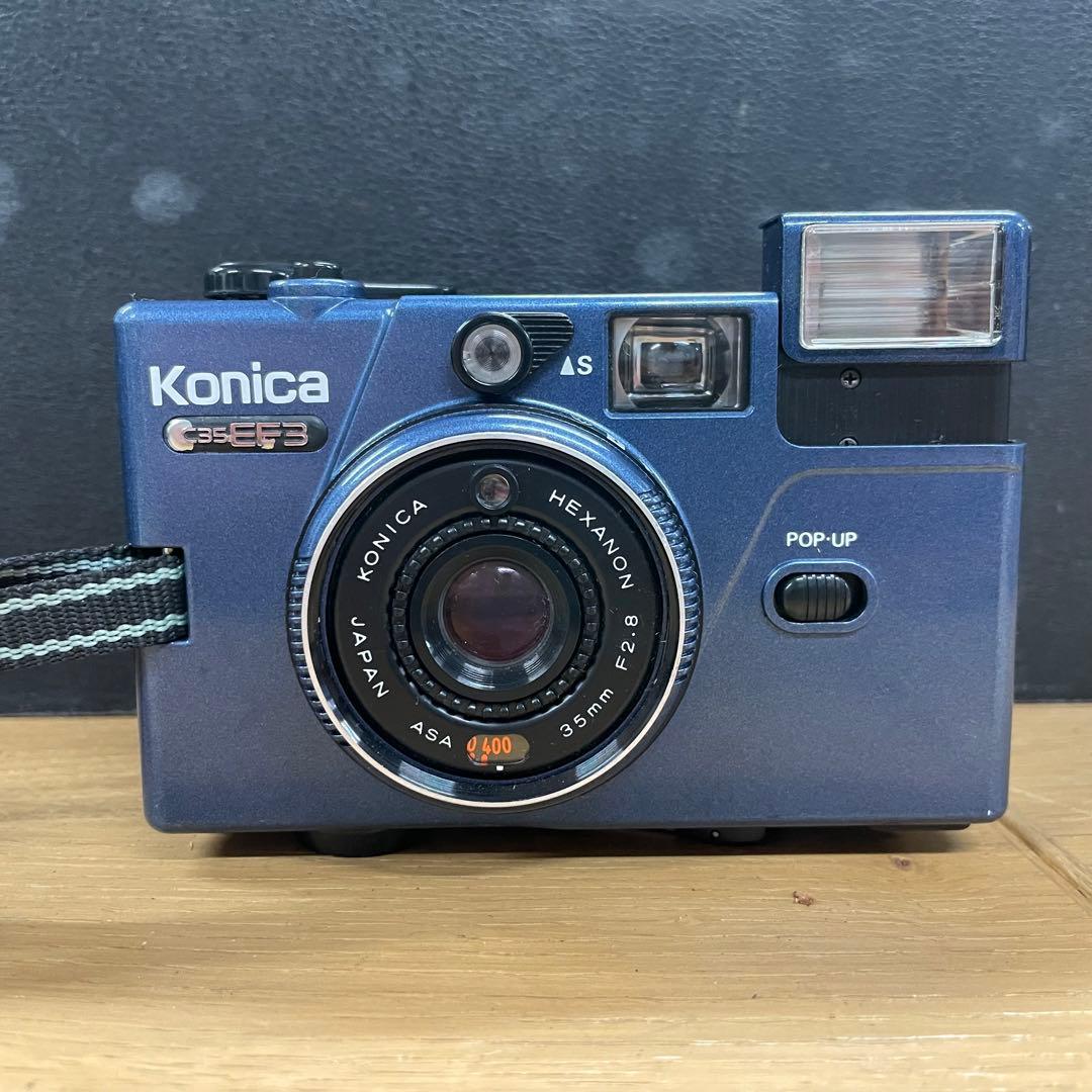 Konica C35EF3 ブルー コニカ コンパクトフィルムカメラ