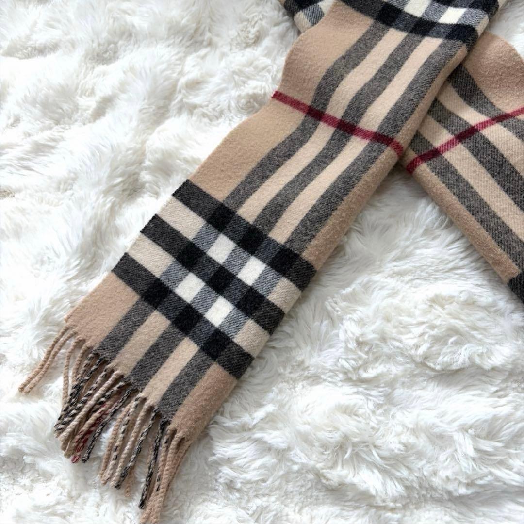 BURBERRY ベージュ チェック マフラー