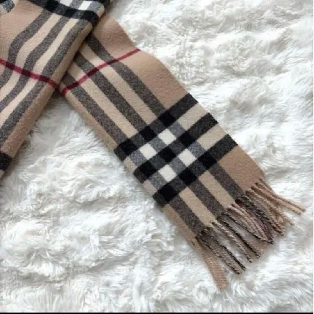 BURBERRY ベージュ チェック マフラー