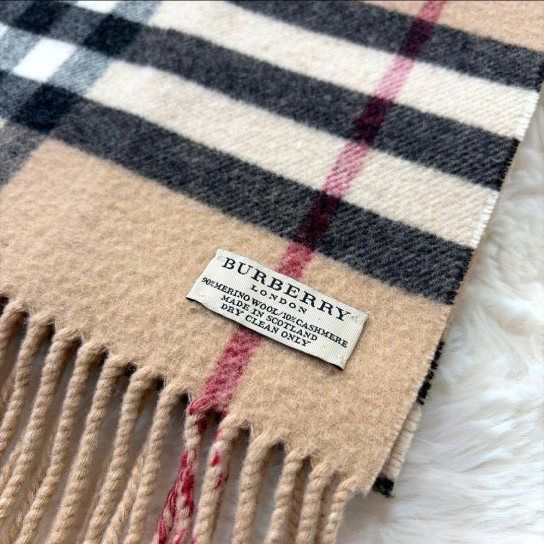 BURBERRY ベージュ チェック マフラー