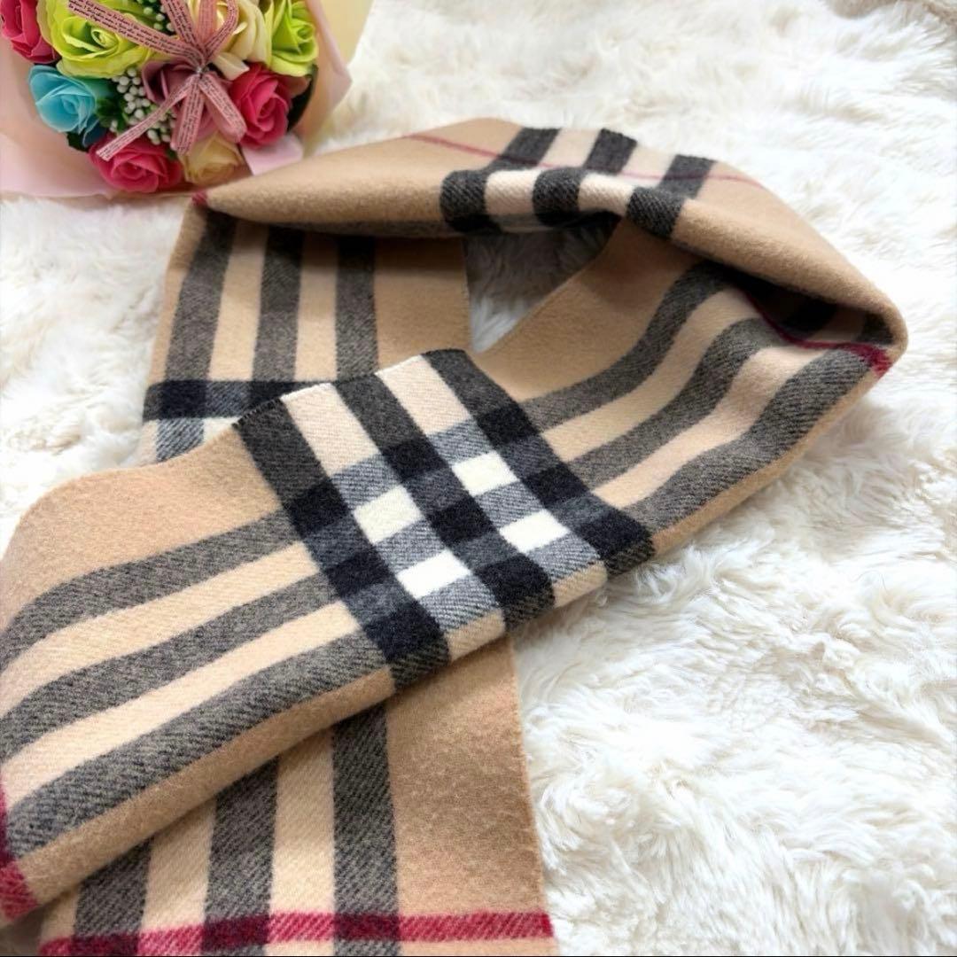 BURBERRY ベージュ チェック マフラー
