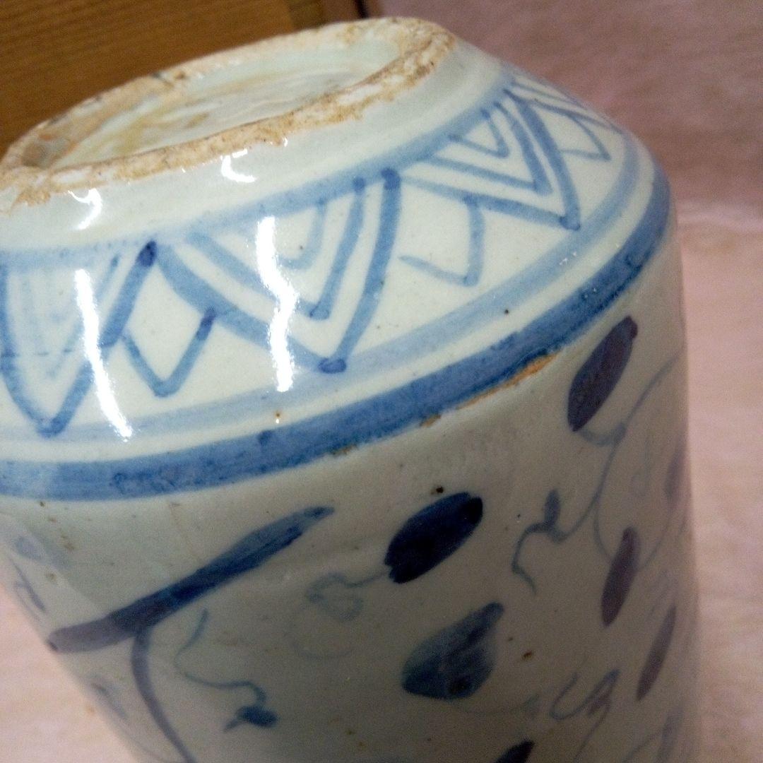 中国美術　宋胡録花入　16世紀　古美術　骨董　古道具