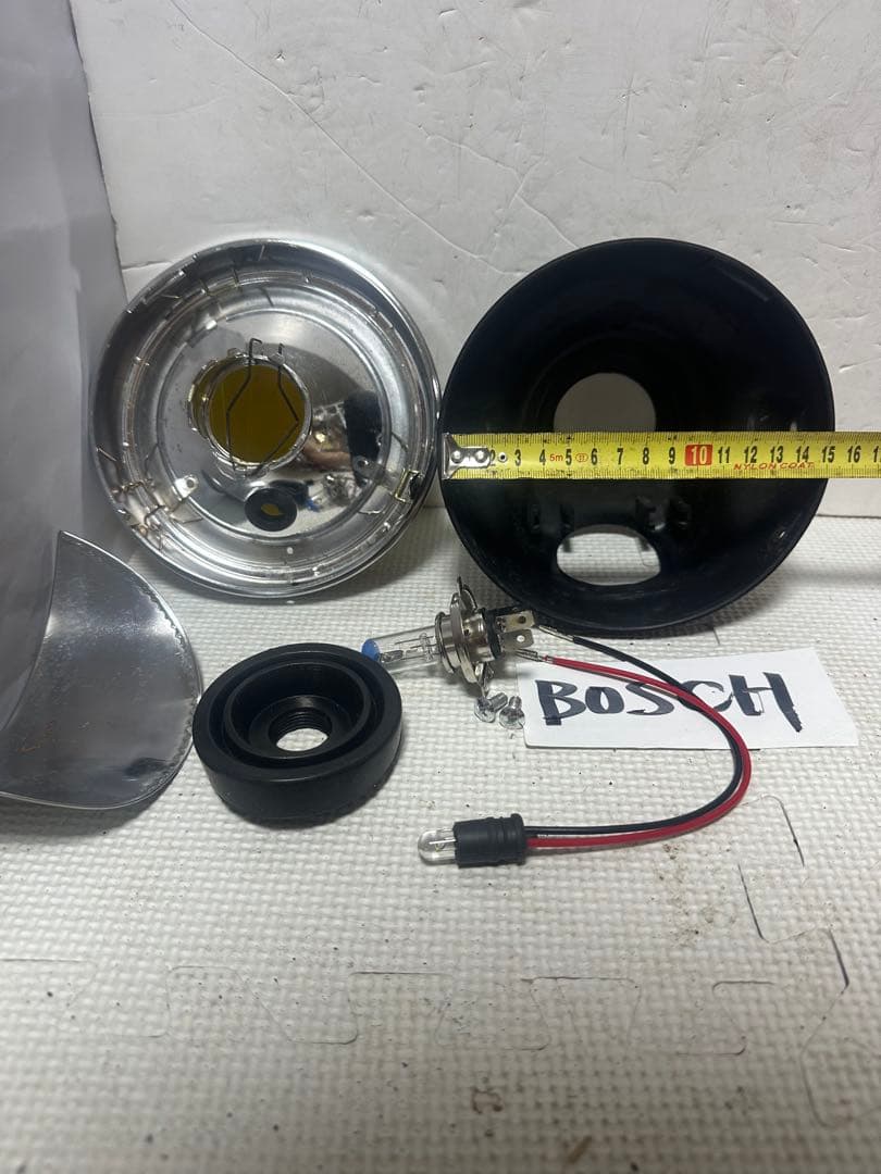 当時物希少絶版パーツモンキー用BOSCH製異形凸凹レンズ付きヘッドライト