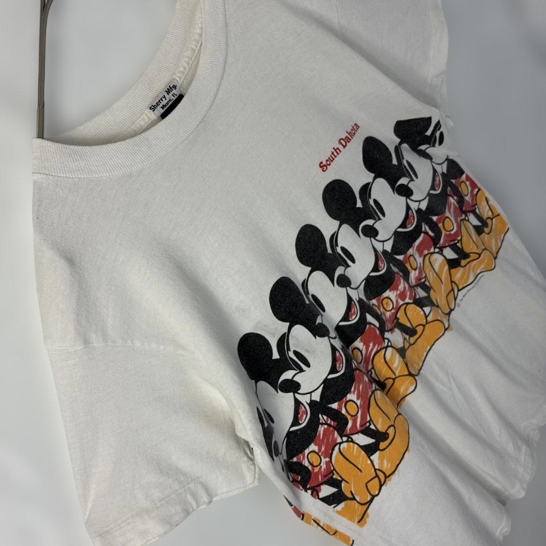ミッキーマウス Tシャツ アメリカ製USA製　90sホワイト　ジャクソンマティス