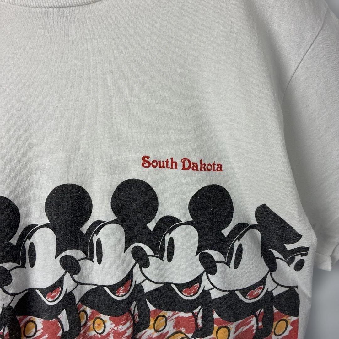 ミッキーマウス Tシャツ アメリカ製USA製　90sホワイト　ジャクソンマティス