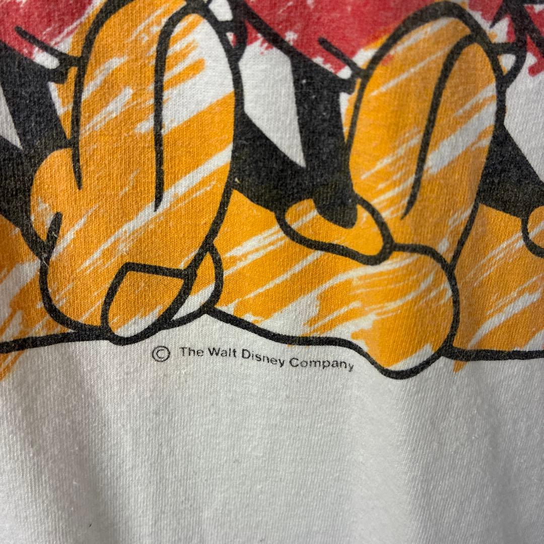 ミッキーマウス Tシャツ アメリカ製USA製　90sホワイト　ジャクソンマティス