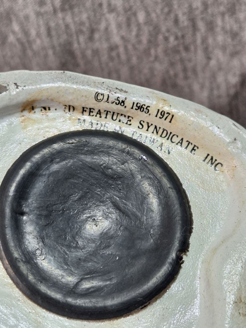 70's スヌーピー 陶器 JOE COOL ピーナッツ 貯金箱 セラミック