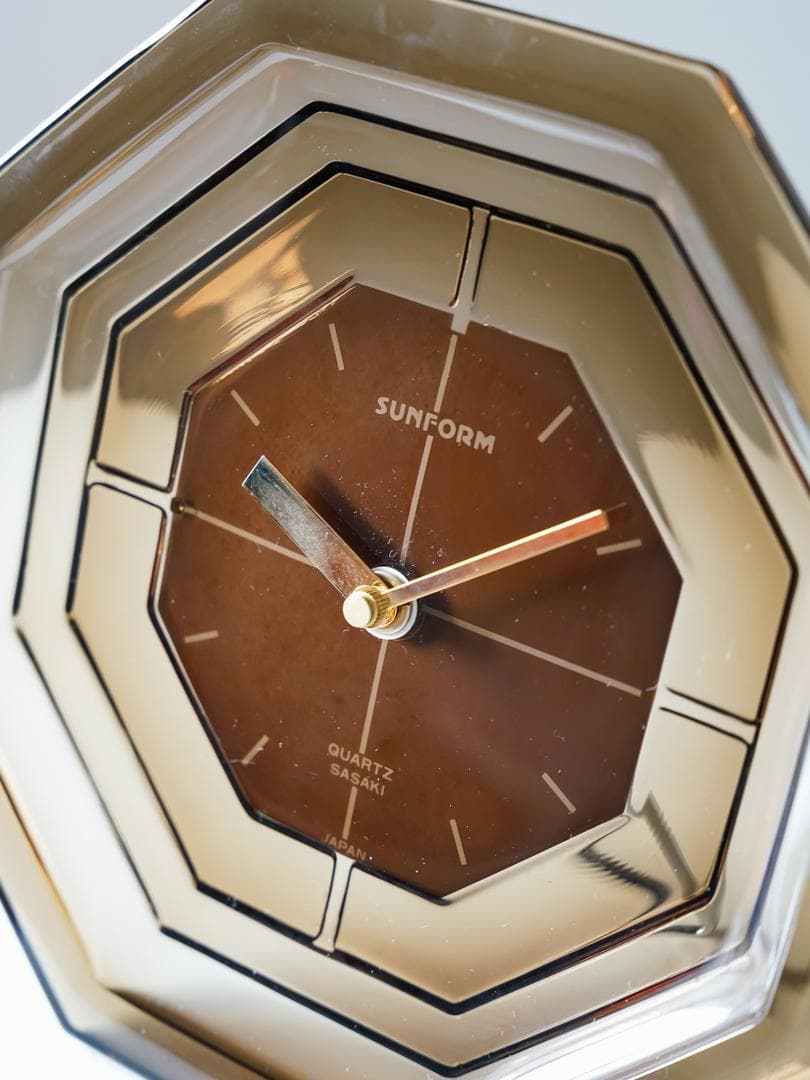 90's SASAKI \"SUNFORM\"CLOCK ガラス 時計 モダン