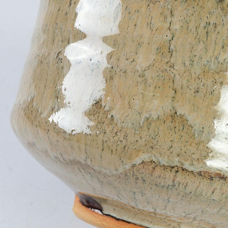 茶道具　京焼　秋峰窯　中村良二作　窯変紅葉絵　茶碗　共布共箱　V　9755