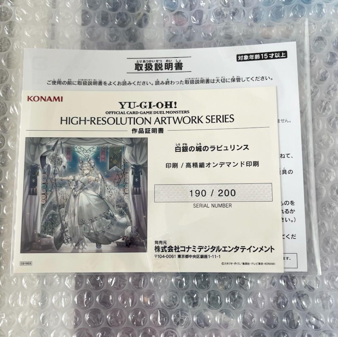 HIGH-RESOLUTIONARTWORK SERIES 白銀の城のラビュリン