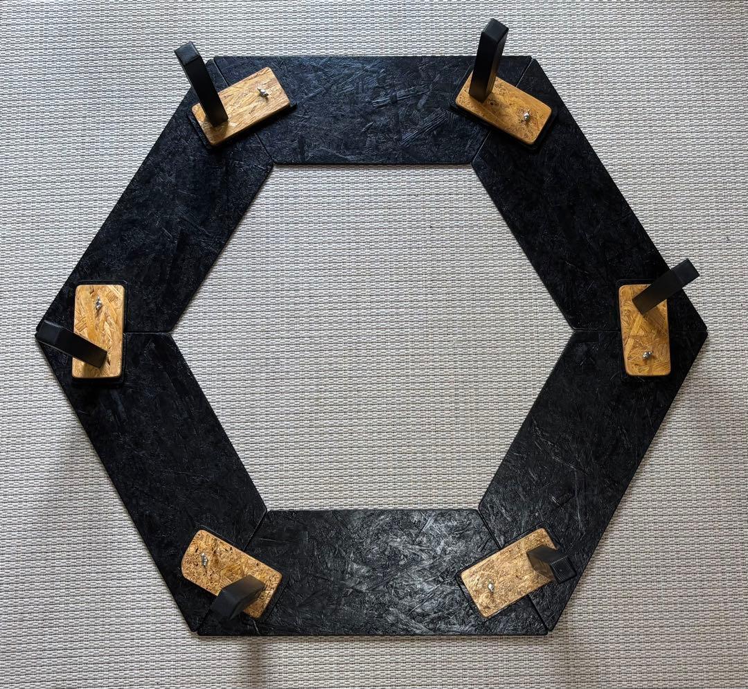 swd出品！　ヘキサテーブル65ブラック　FH65b